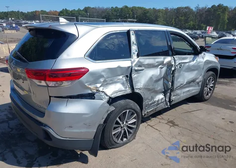 2018 Toyota Highlander Xle из США, поврежденный, VIN 5TDJZRFHXJS534293